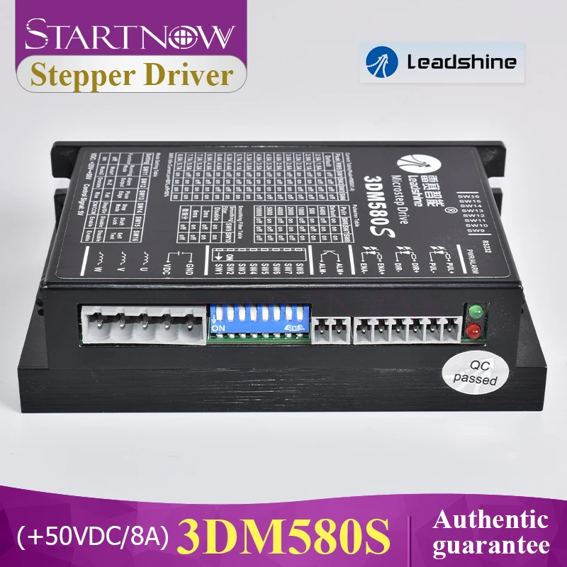

Startnow 3DM580S DM542 DM556 3 Phase Digital Stepper Motor Driver Voltage 20-50V DC 1-5.6A for 42 Stepper Motor Nema17 Nema23