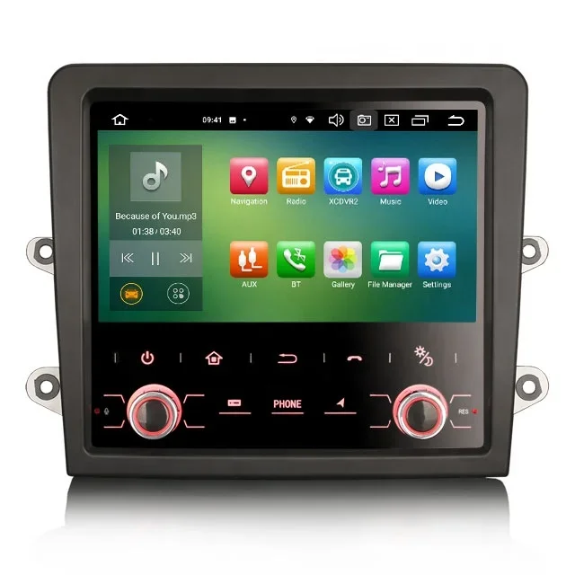 

ES8559C 7" IPS Android 11.0 Car Radio Multimedia DVD Player GPS CarPlay Auto Navi Stereo for 911 Cayman Boxster Cayman