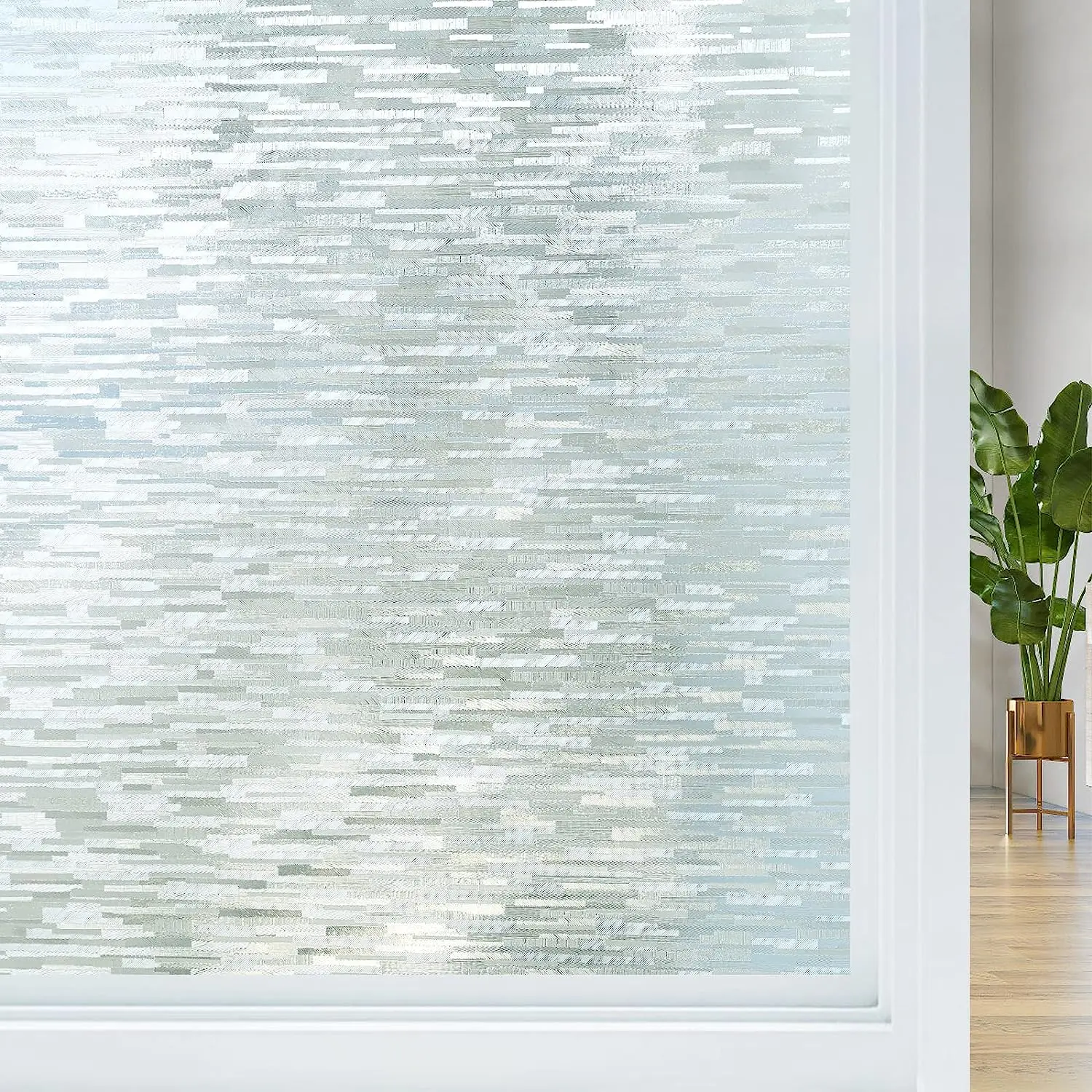

Window Privacy Film,Frosted Glass Window Film,Static Cling UV Blocking Removable,Opaque Stickers,Non Adhesive Htv Vinyl