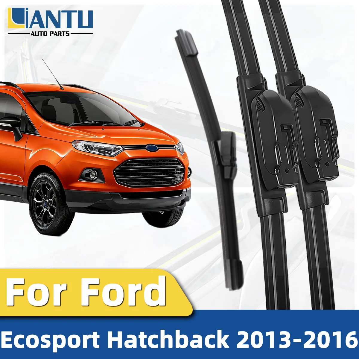 

3PCS Front Windshield Wiper Kit For Ford Ecosport Hatchback 2013-2016 Windshield Wiper Silent Wiper Automotive Parts