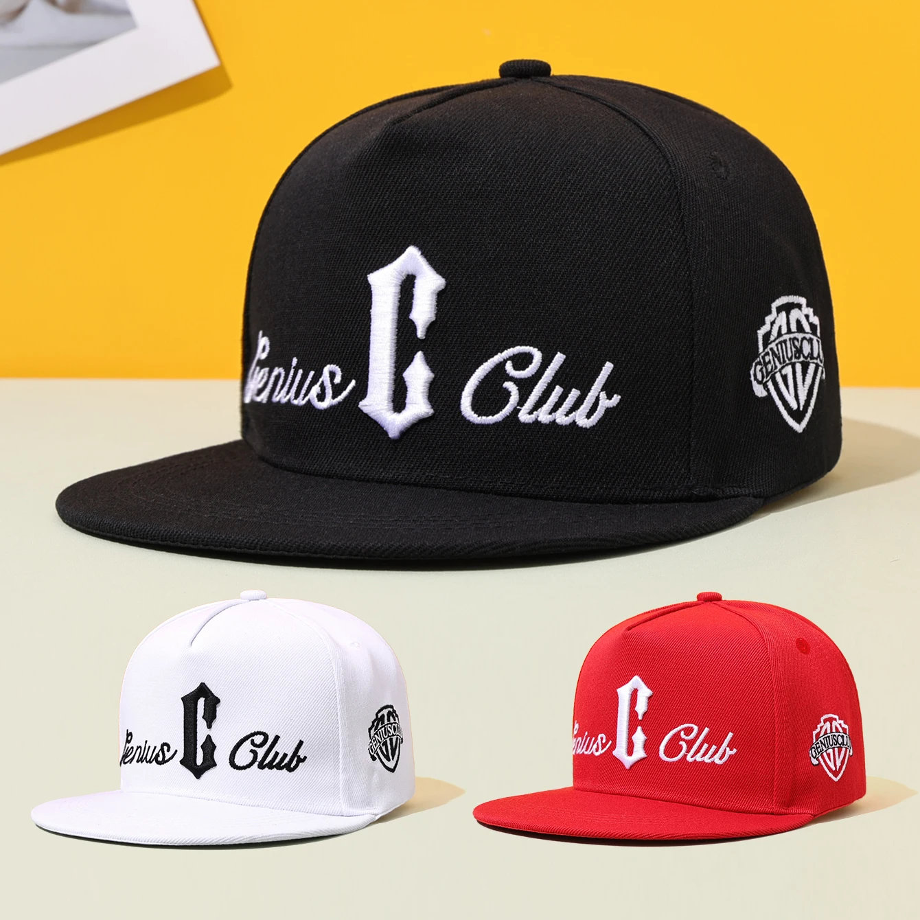 

1PC Hip-hop Street Dance Baseball Cap - Fashionable embroidery, Casual style, casual headwear - Embroidered hat