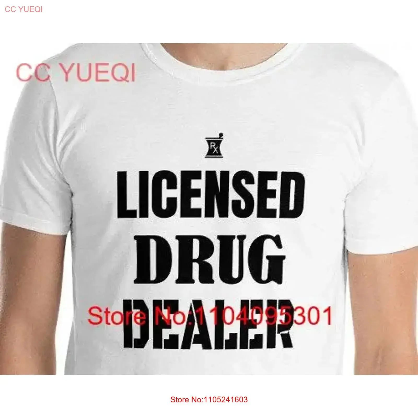 Licensed Drug Dealer funny pharmacy T Shirt technician pharmacist humor vintage Washed Unisex Slightly fashion streetwear