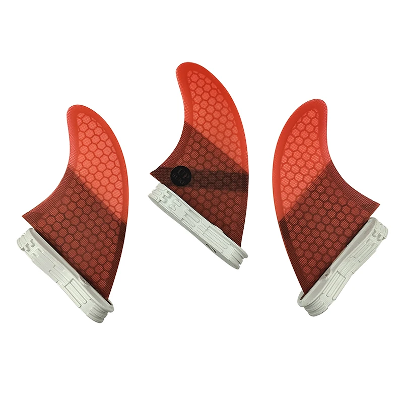 3 pcs/set UPSURF Double Tabs 2 M Fin for Surf Accessories Surfboard Thruster Honeycomb Fiberglass Fins for SUP Board