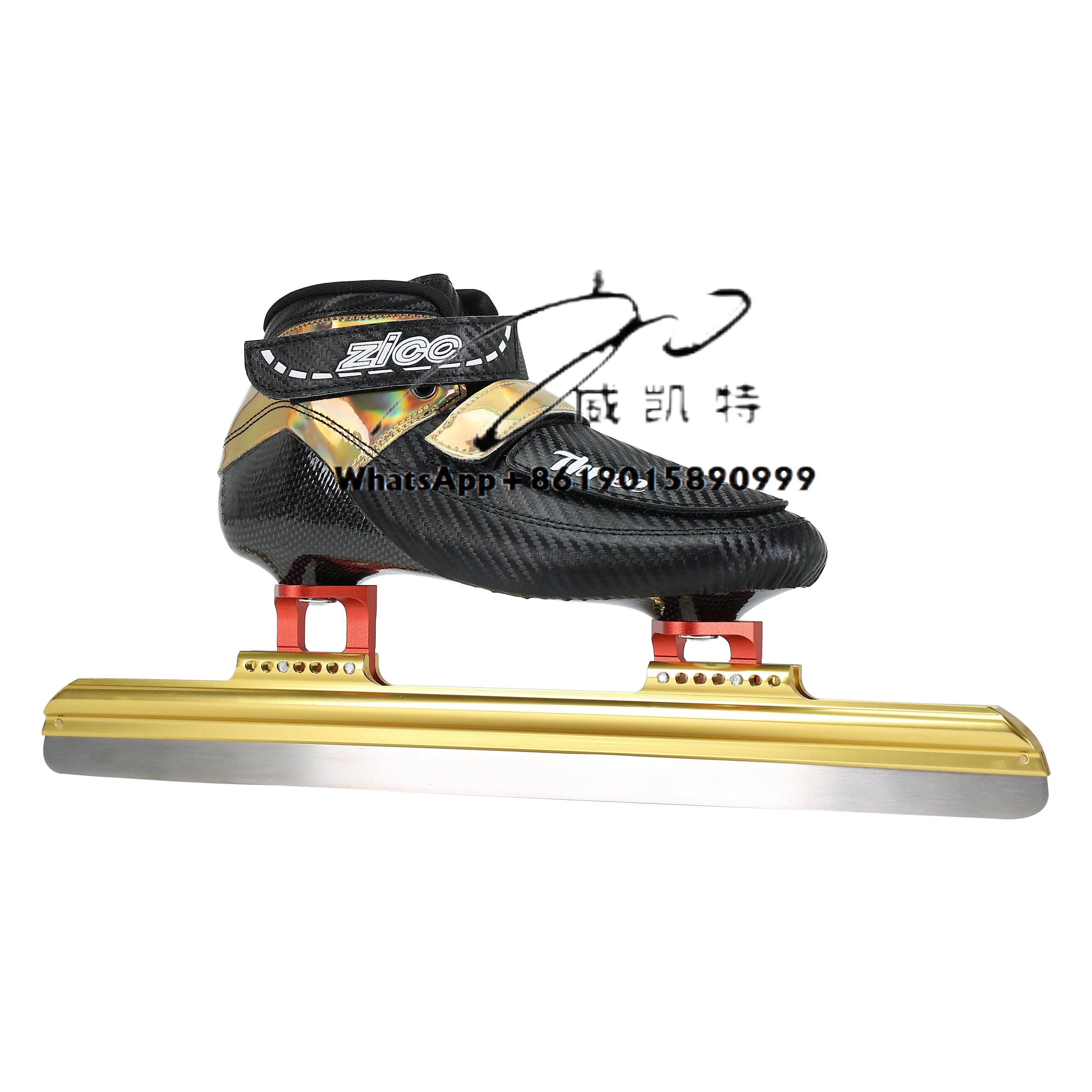 أحذية تزلج على الجليد من ألياف الكربون ذات مسار قصير من ألياف الكربون للرجال والكبار أحذية تزلج سرعة السباق