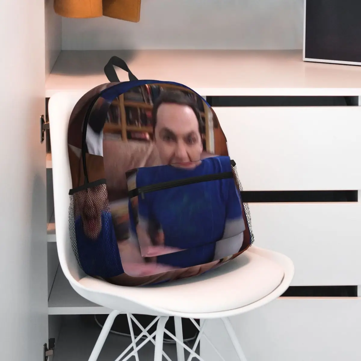 The Big Bang Theory Sheldon Reaction Image Backpack Student BookBag Children School Bag Laptop Shoulder Bags for Men Women