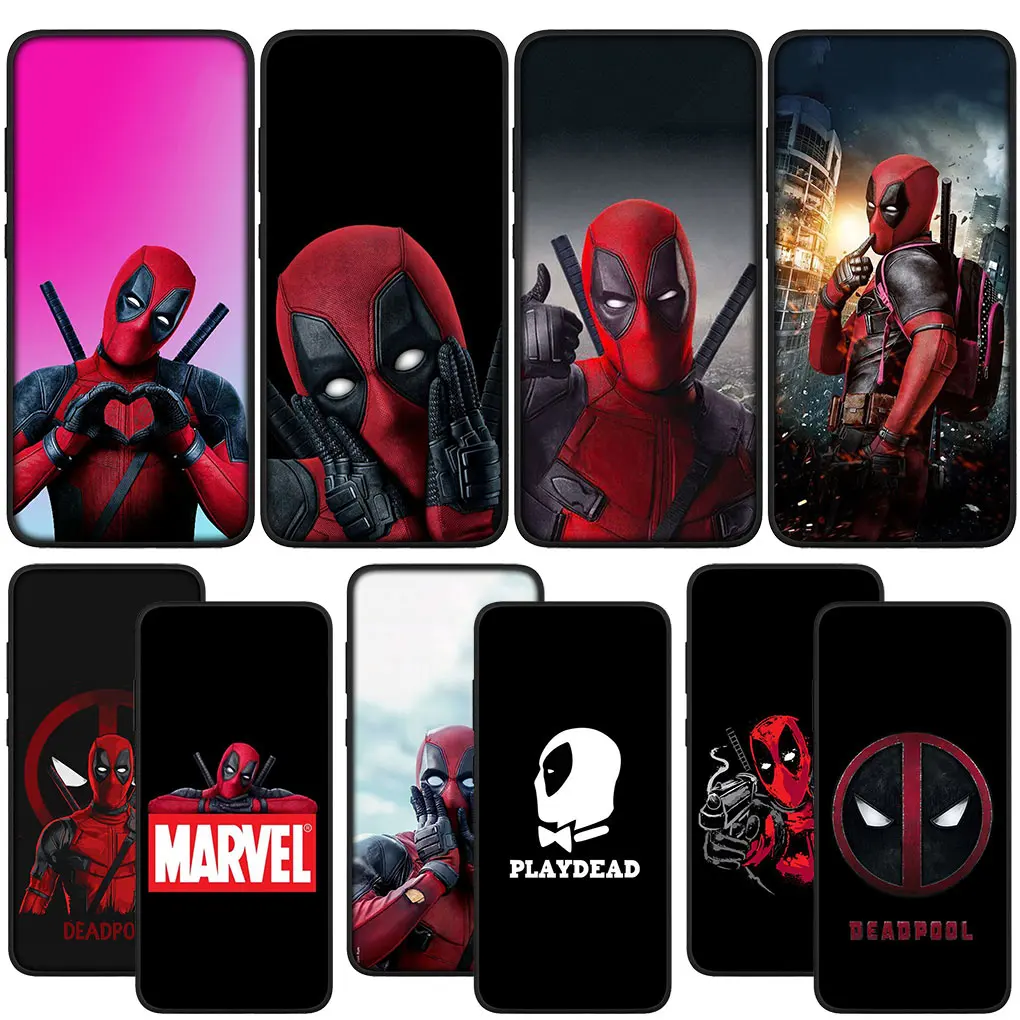 Superhero Marvel Deadpool Soft Cover Phone Casing for Xiaomi Redmi Note 11 10 9 8 Pro 9S 10S 11S 9A 9C NFC 9T 10A 10C 8A Case