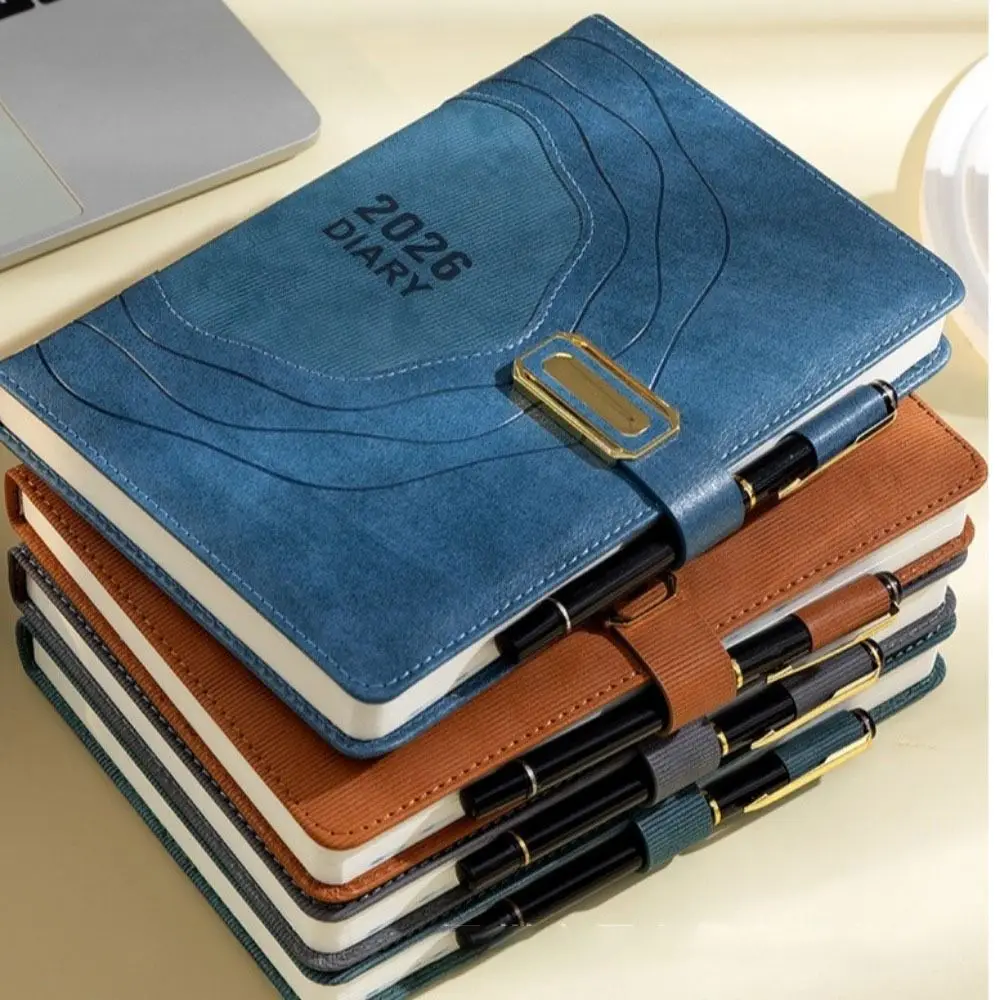 

365 Days Per Day 2026 English Schedule Notepad Thickened Efficiency To-do List Notebook Self-discipline Portable