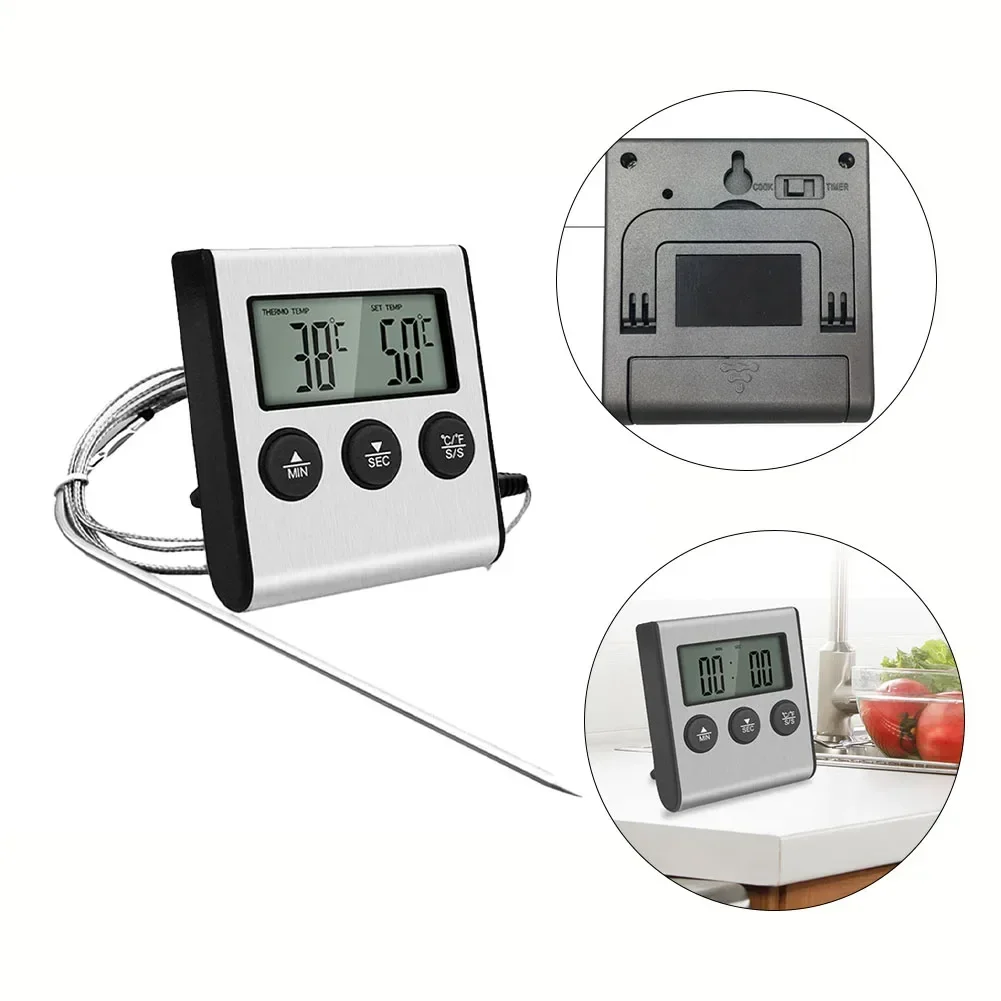 Kitchen Tools 	 Thermometer For Meat Digital Food Thermometer Kitchen Barbecue Oven Electronic BBQ Thermometer