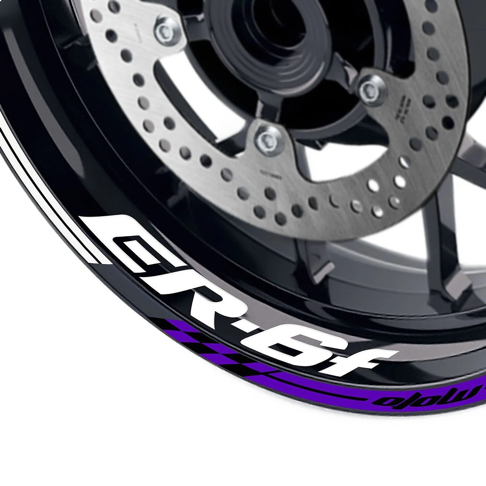 Glossy Purple 17 inch GP01 Wheel Rim Decals Stripe Sticker For ER6F 09-16