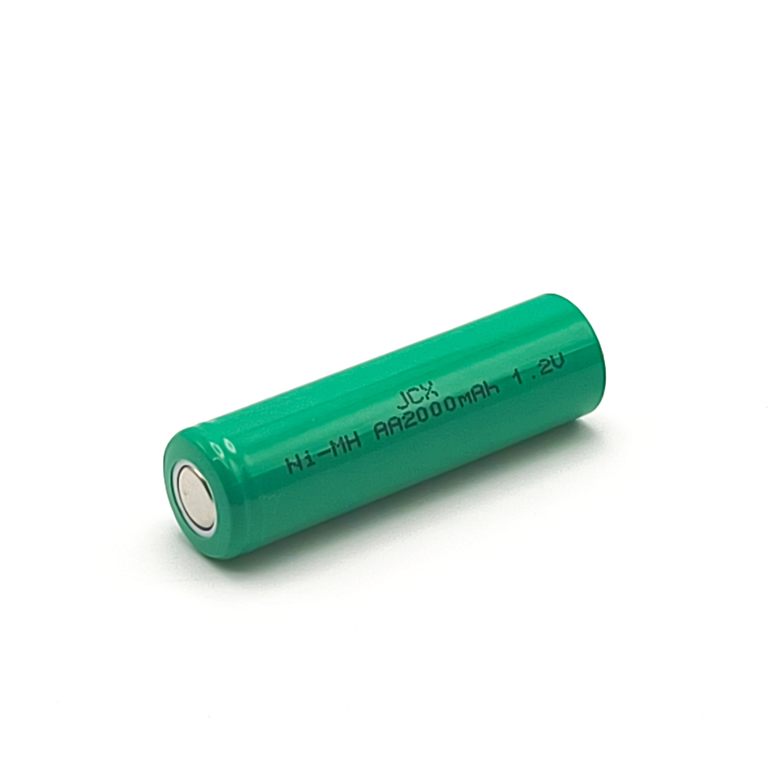 JCX 1PC Flat Top 1.2V Nimh 2000mAh AA Battery Cell with Max 3.0C Discharge Rate