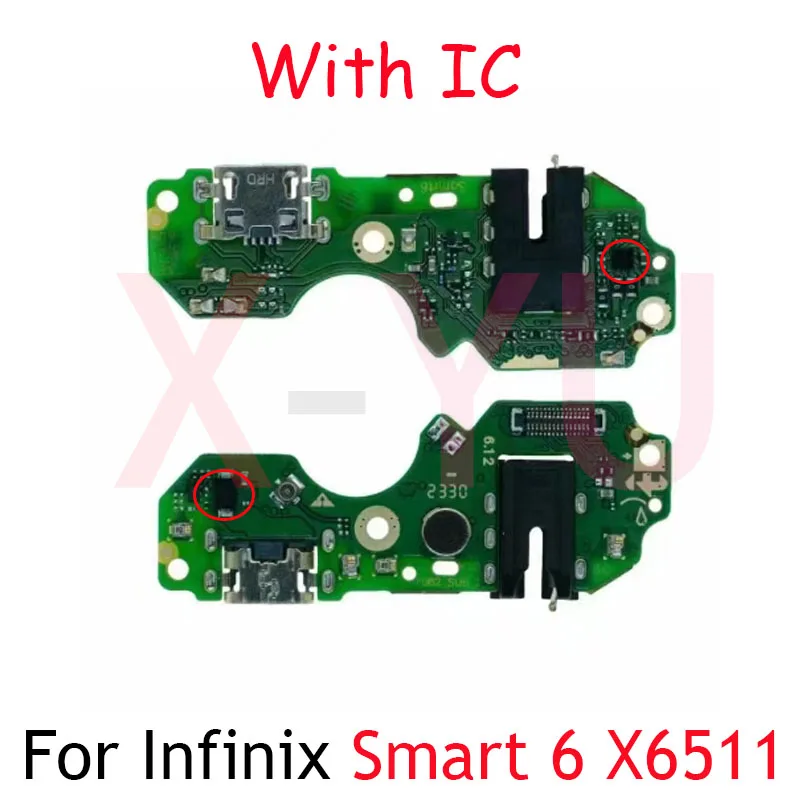 For Infinix Smart 6 7 8 HD Pro Plus X6511 X6512 X6516 X6525 X6526 USB Charging Board Dock Port Flex Cable Repair Parts