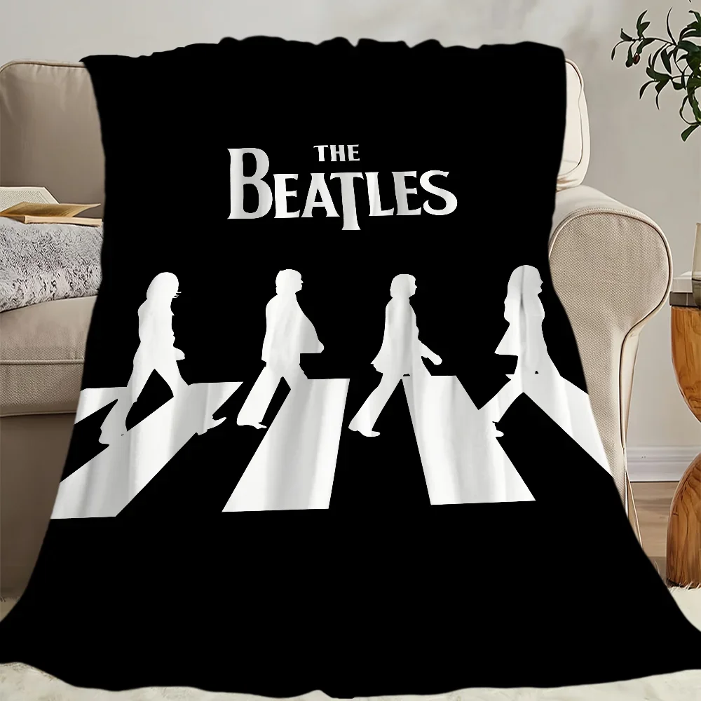 

Music T-The Band B-Beatles Cool Blanket Blanket for Couch Sofa Travel Home Hiking Picni Bed Beding Flannel Blanket birthday gift