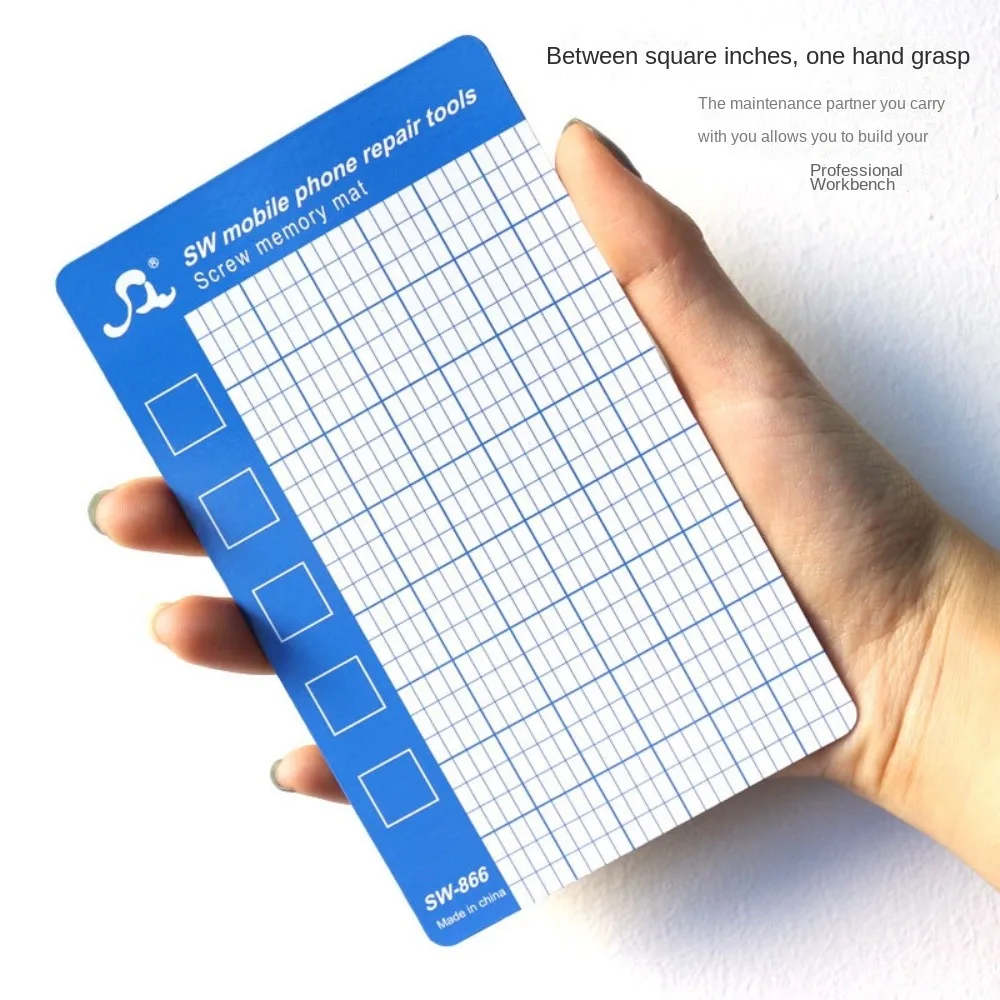 Clear Grid Magnetic Screw Memory Mat Magnetic Plate Magnetic Strength Mini Chart Work Pad Small Size Mobile Phone Repair Tools