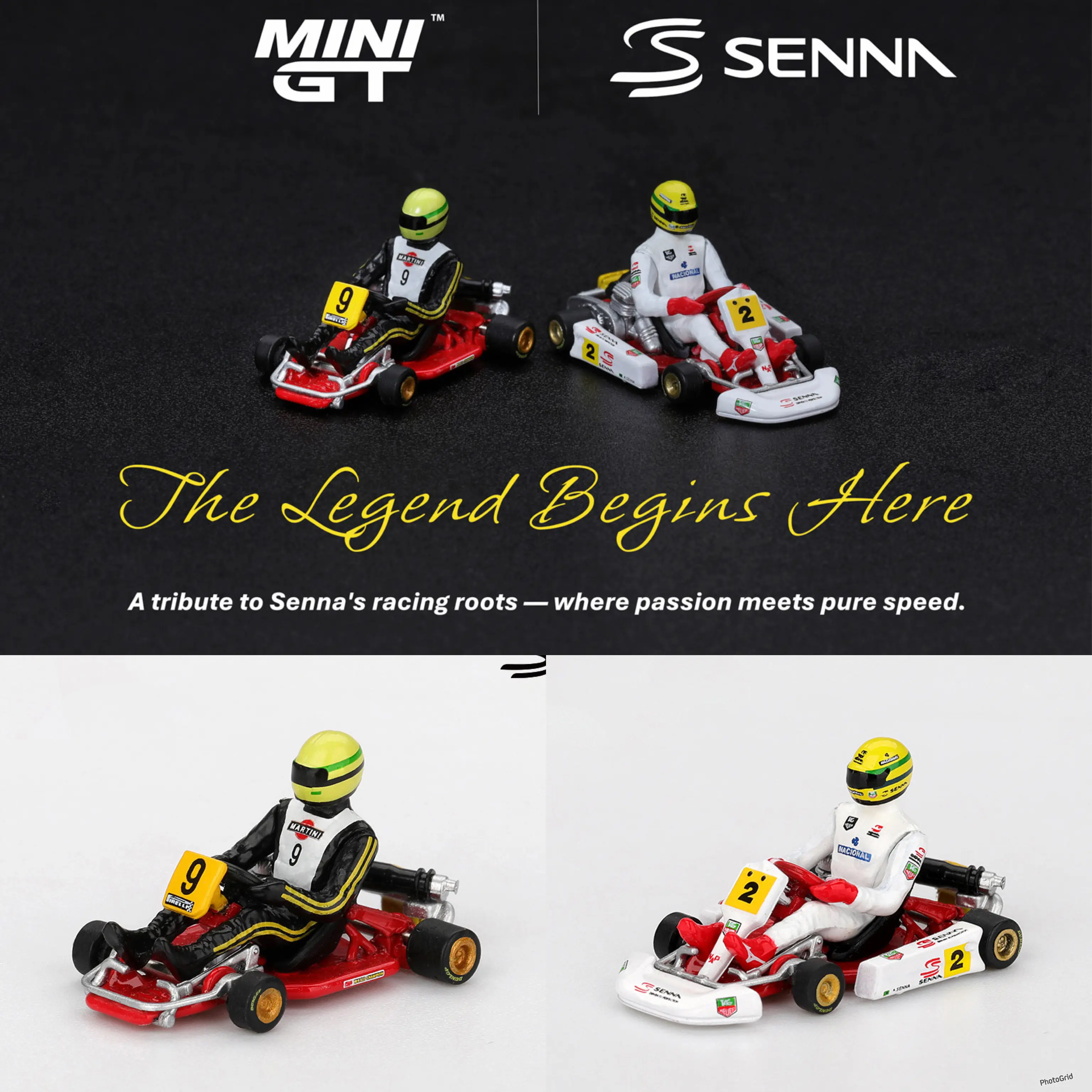 minigt-1-64-kart-senna-2-formules-k-9-voitures-ayrton-senna-da-silva-mgt01156-ch-mgt01155-ch-en-alliage-metallique-moule-sous-pression