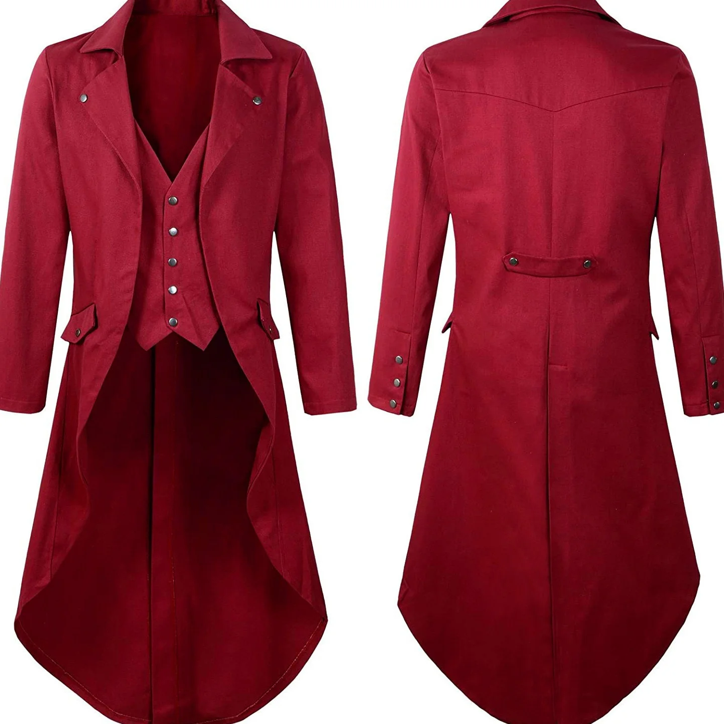 Traje gótico sle bla tailcoat loween para homens st punk era vitoriana transfronteiriça fabricante chinês roupa de palco