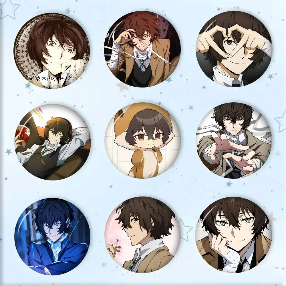 Anime Osamu cool Dazai    Handmade Brooch Cartoon Cosplay Badge On Backpack Jewelry Accessories Gifts