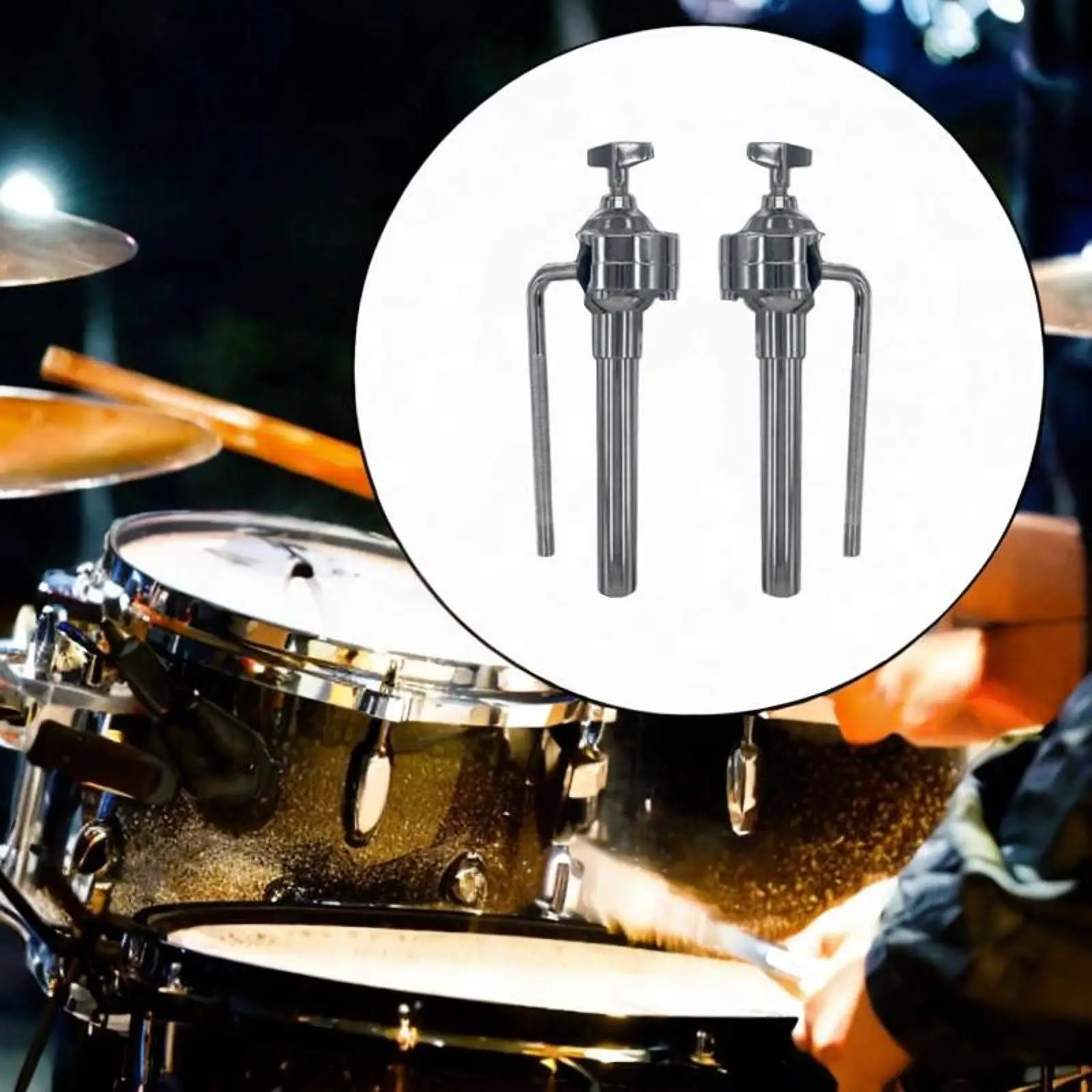 

2x Cymbal Stand L Bar Tom Mount for Performance Jazz Drum Set Percussion