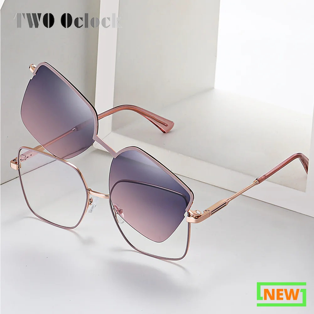 Multi-function Magnetic Sunglasses Women Polarized Anti Blue Clip-on Eyeglass Frames Women's Glasses Frames Female 2025 Eyepiece