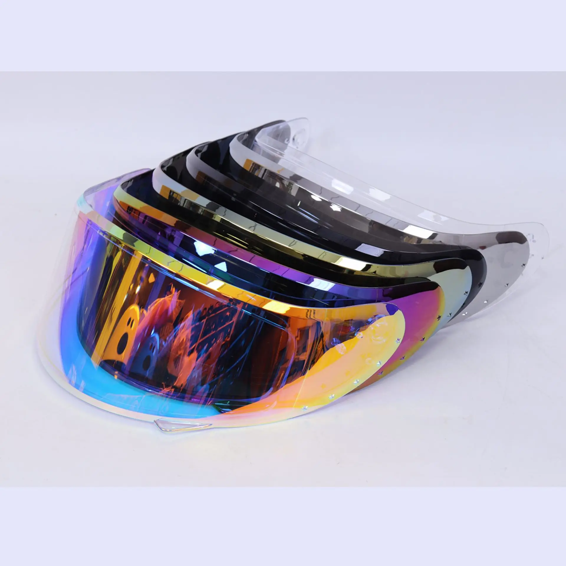 

Full-face lens large size, motorcycle anti-fog night vision goggles, wear-resistant and scratch-resistant helmet face shield