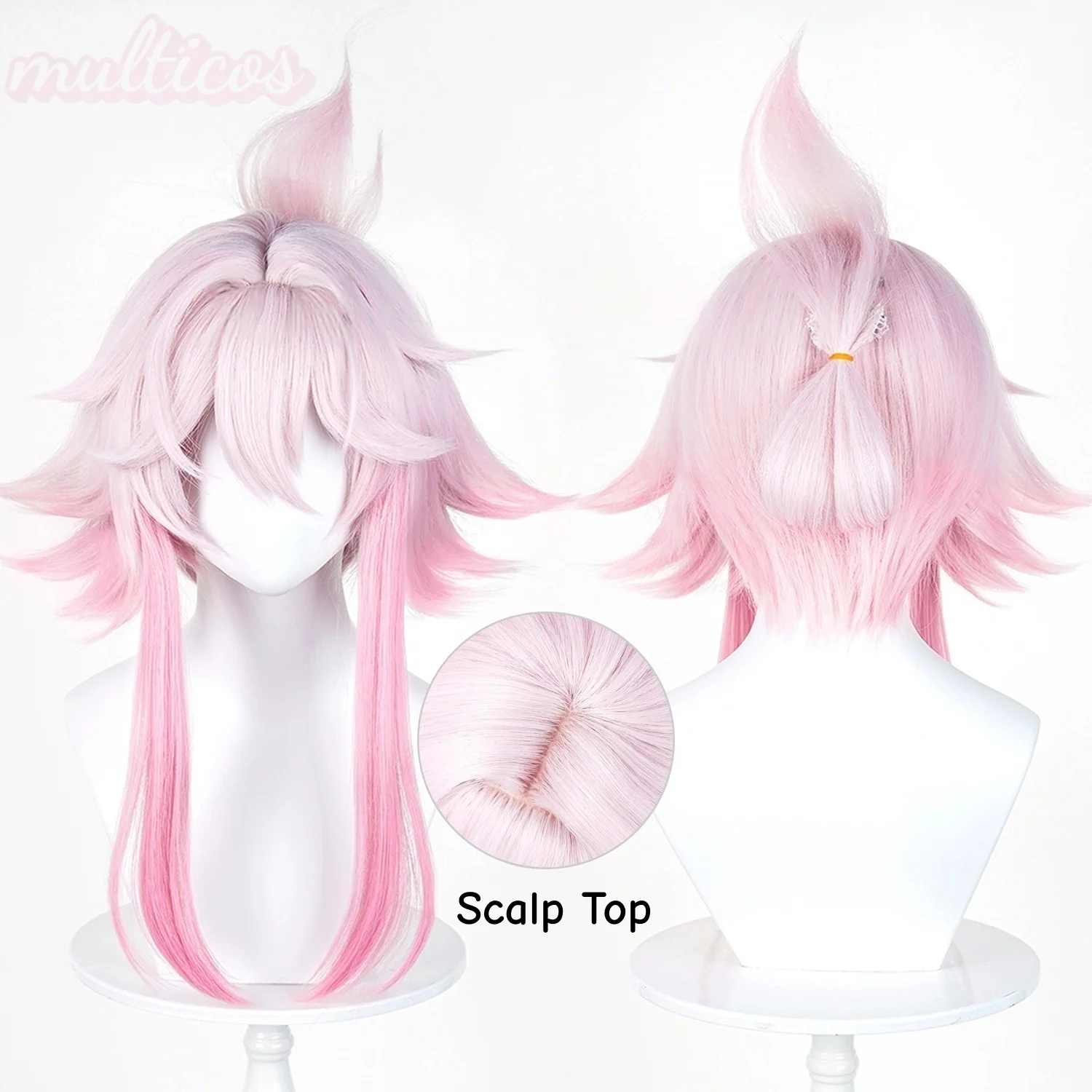 Game Honkai Star Rail SP Evanescia  Cosplay Wig Short Pink Heat Resistant Synthetic Wigs + Free Wig Cap
