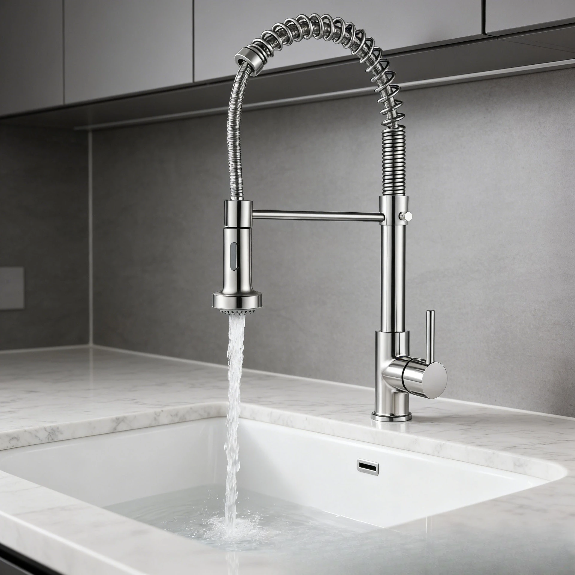 Kitchen Spring Faucet Hot Cold Water Dual Use Pull Out Sprayer Function Kitchen Mixer Tap