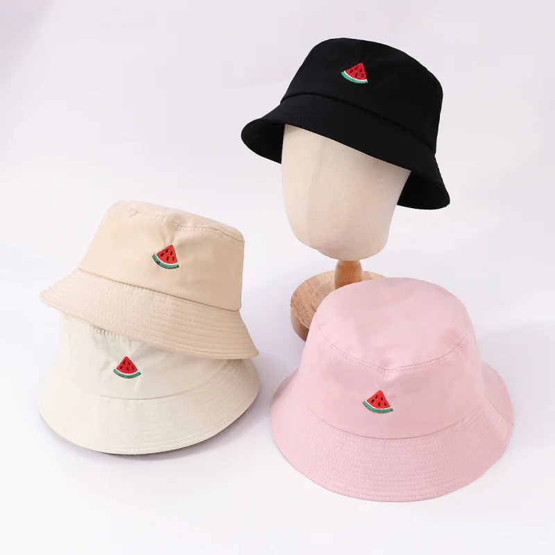 Fisherman's Hat With Watermelon Embroidery, Hats Men And Women, Outdoor Sports Cap All-Season Style view 2