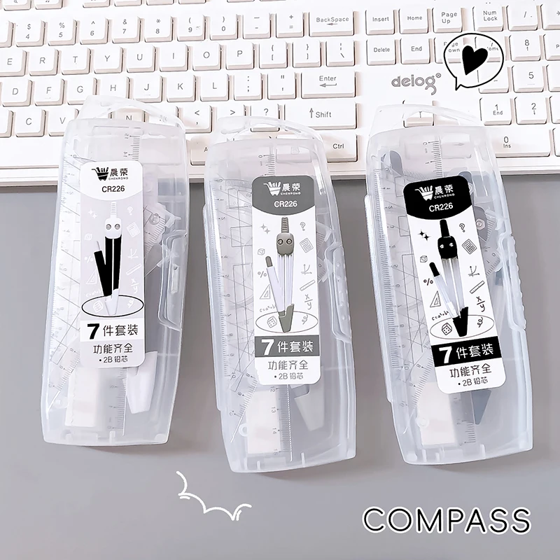 back to school supplies school caliper Ruler set school stationery Compasses school professional compass drawing tool set