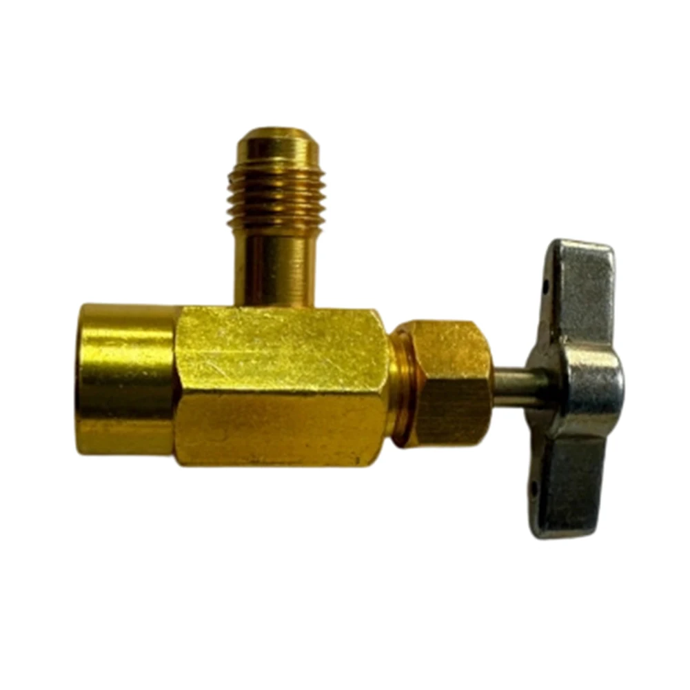 For R1234yf Self-Sealing Bottle Opener 1/2 ACME-LH Left-Handed-Refrigerant Can Dispensing Bottle Tap Valve Air Conditioner