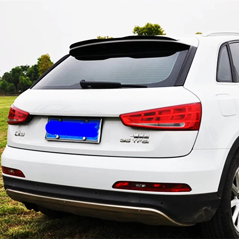 For Audi Q3 2013-2020 Car Rear Roof Trunk Lid Ducktail Spoiler Wings Body Kits