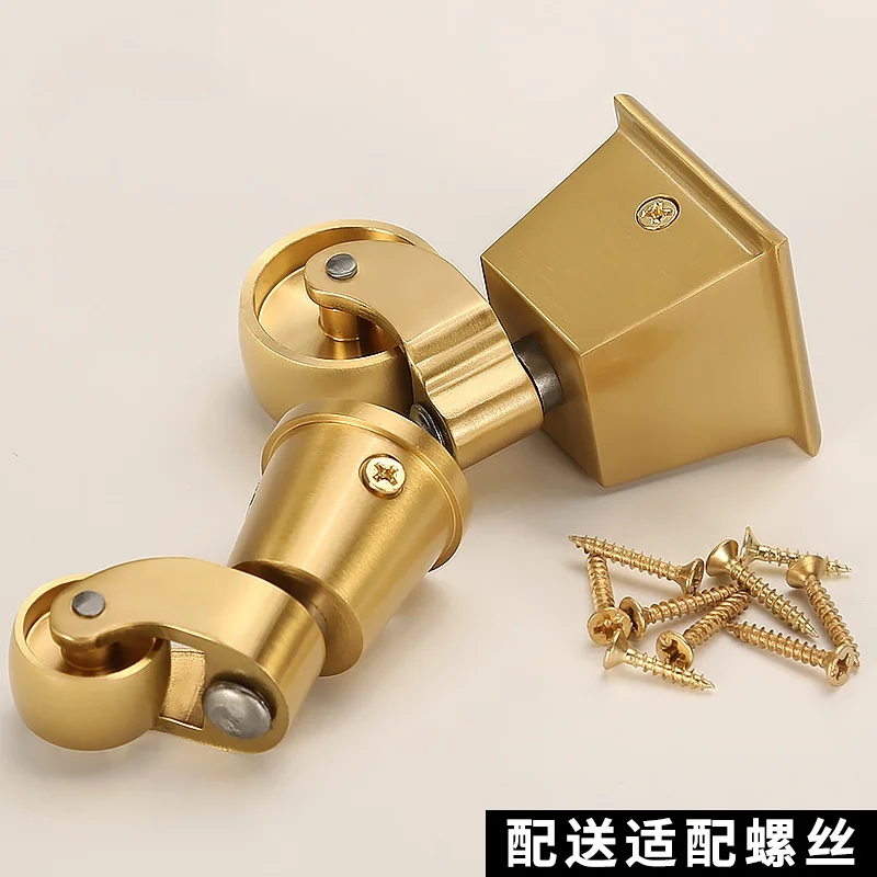 1PCS Brass/Brass+Rubber Furniture Casters Table Chair Sofa Bar Piano Universal Wheel Wear-resistant Silent Furniture Rollers
