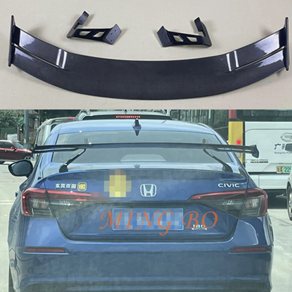 FOR Honda Civic 11th Generation 2021 2022 Carbon fiber  FRP Rear Spoiler Trunk wing