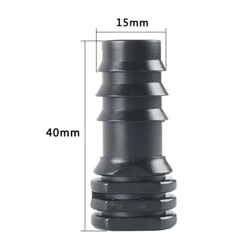 10Pcs 16mm Hose Plug End Plastic Hose Closure PE Drip Irrigation Pipe Stopper Garden Droplet Irrigation Pipe Fitting Accessories