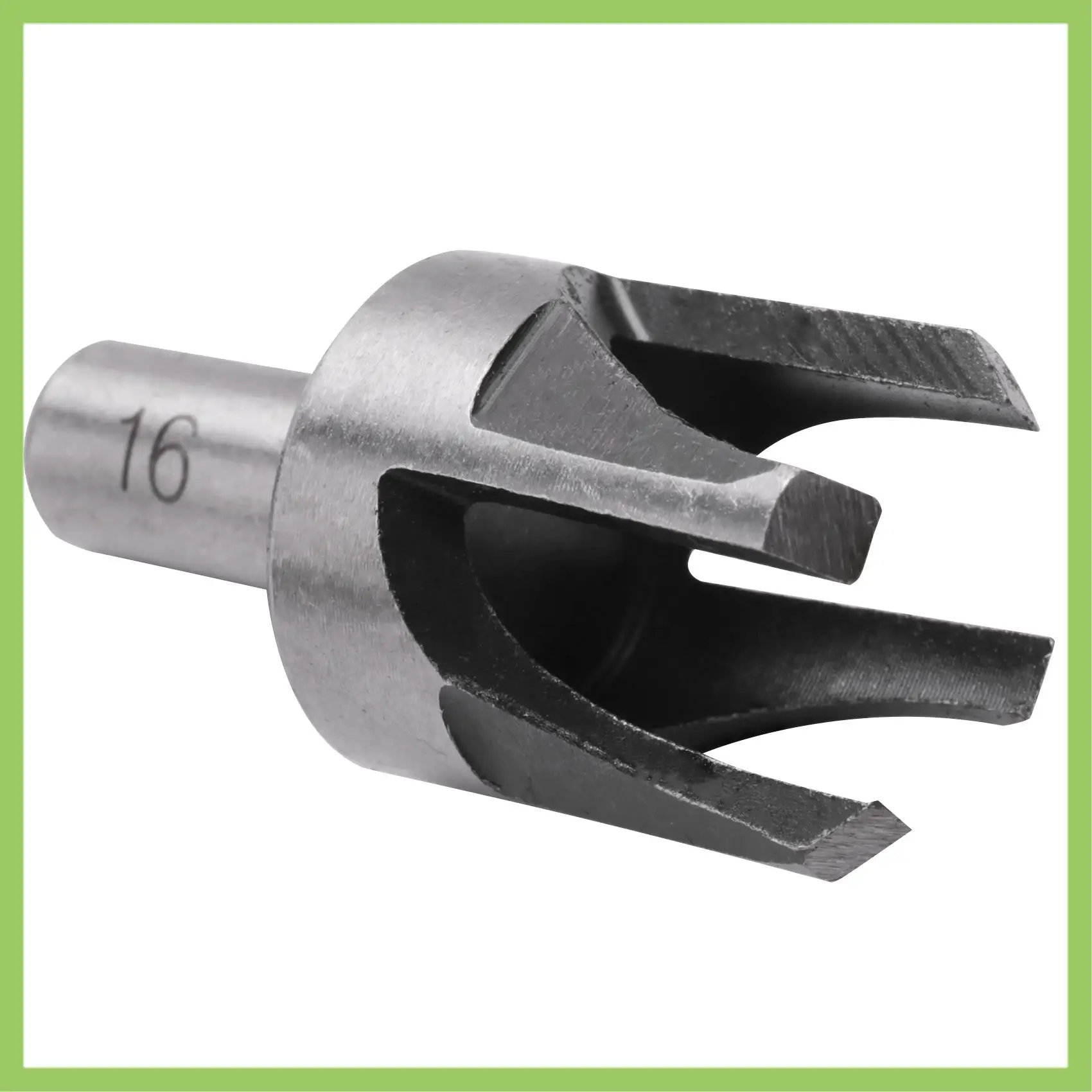

ABJT-8 Pieces HSS Taper Claw Type Wood Plug Cutter Drill Bits 5/8 Inch 1/2 Inch 3/8 Inch 1/4 Inch + 7 Pieces Countersink Drill B
