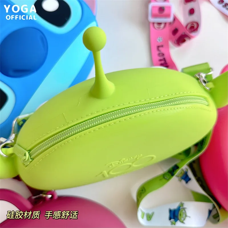 Disney Bag Mike Wazowski Cute Silica Gel and Compact Crossbody Lightweight and Cartoon Girl Pericardial Children Change Storage