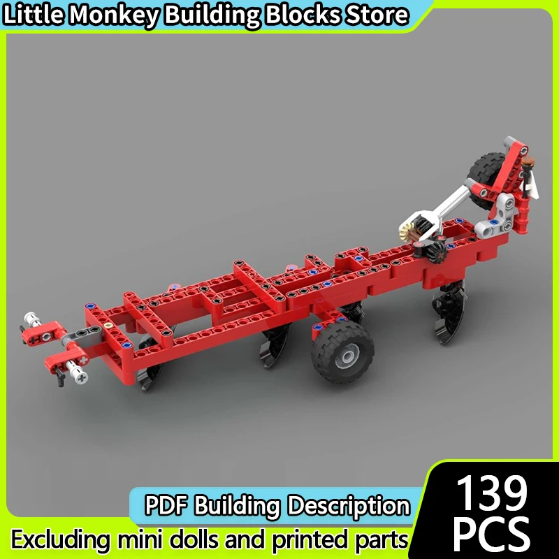 

Конструктор City Car Model MOC: Классический четырехножный плуг, модульная технология, детские праздничные подарки, набор для сборки игрушек