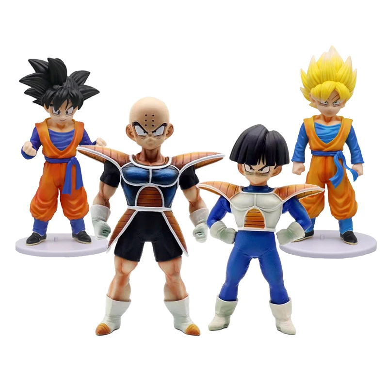 20cm Gk Dragon Ball Model Namek Kuririn Son Gohan Action Figure PVC Anime Collection Dolls Childhood Trunks Ornament Toys Gifts