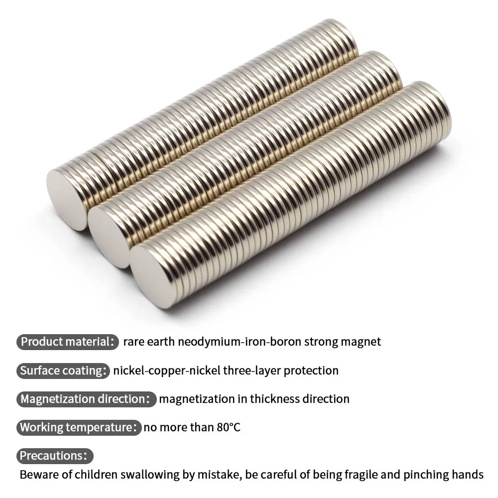 15x2mm N35 Powerful Round Neodymium Magnet NdfeB Permanent Magnetic imanes Super Strong Magnets Refrigerator Magnet