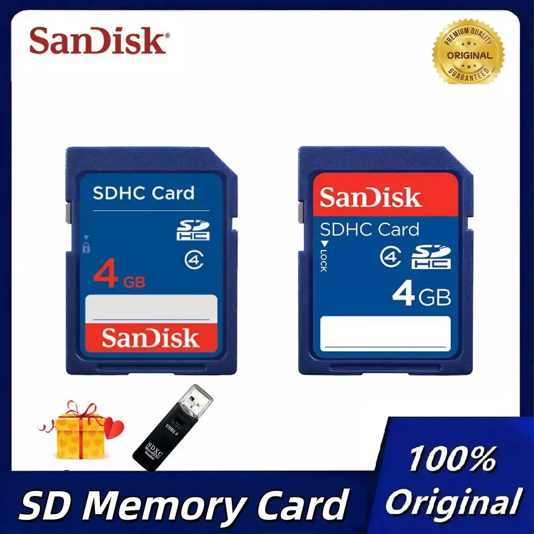 

Оригинальная SD-карта Sandisk 4 ГБ, карта памяти SDHC для Canon Panasonic CCD, цифровой 3D-принтер, карта памяти камеры с ЧПУ