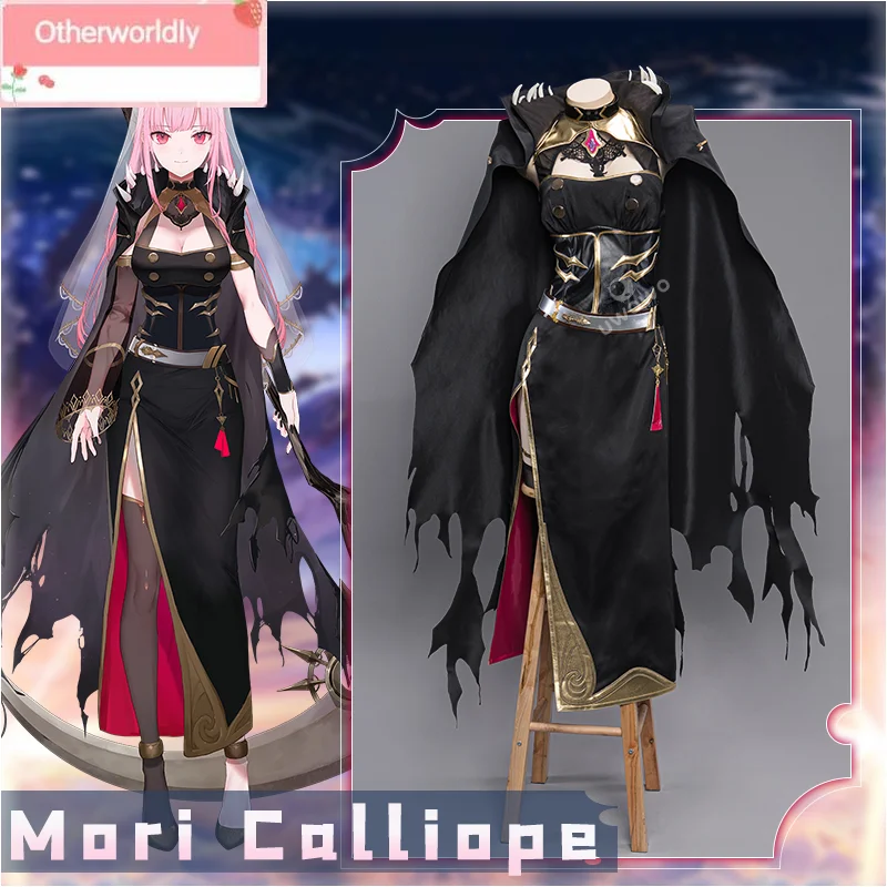 

Only S Cosplay Mori Calliope Cosplay Costume Hololive English Vtuberss: Cosplay Mori Calliope Grim Reaper Halloween Costumes