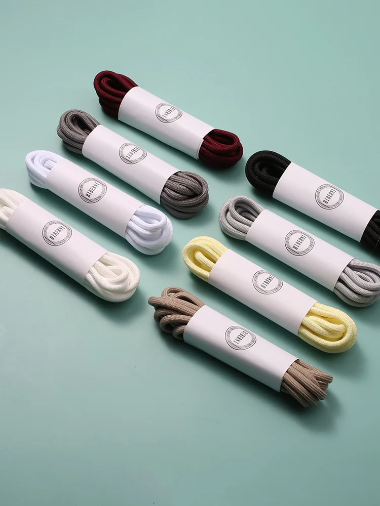 new 2024 circular 5mm Fabric Women Sneakers shoe laces cordones thick shoelaces Shoes for yeezy 350 rope laces strap adults