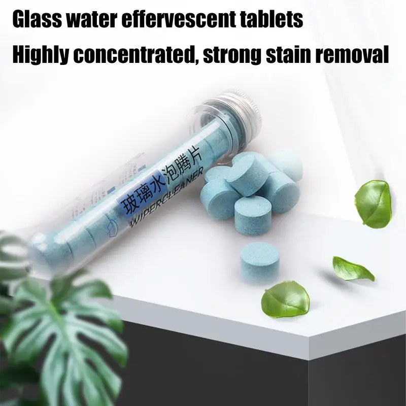 24 adet araç ön camı cam konsantre yıkama tabletleri araç ön camı temizleme efervesan Tablet deterjan araba pencere için