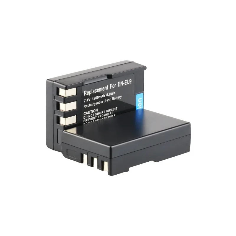 Replacement Camera Battery EN-EL9 1200mAh Rechargeable For Nikon D40 D40X D60 D3000 D5000 Compatible Models EN-EL9A ENEL9