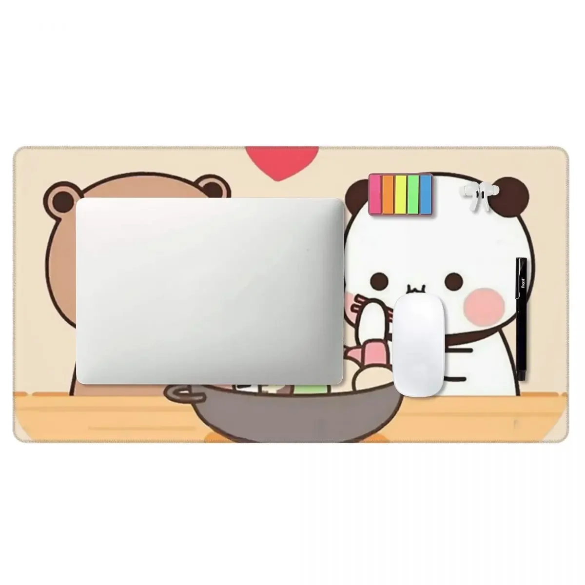 Large Mouse Pad Bubu Dudu Panda Bears Cartoon Gamer PC Laptop Mats Keyboard Carpet Computer Gaming Office Accessories Desk Mat