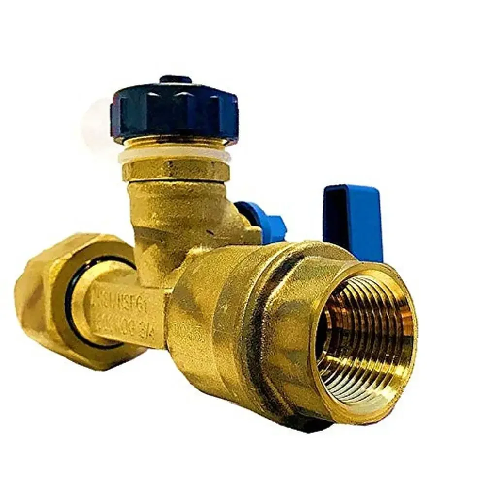 3/4 Inch Isolation Valve Kit Pressure Relief Valve Tankless Water Heater Heavy Duty Brass FNPT Connection Leak Tested Compact