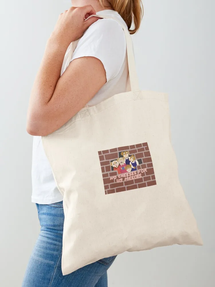 No Cheeses Tote Bag eco bag folding shopping cart bags hand bags