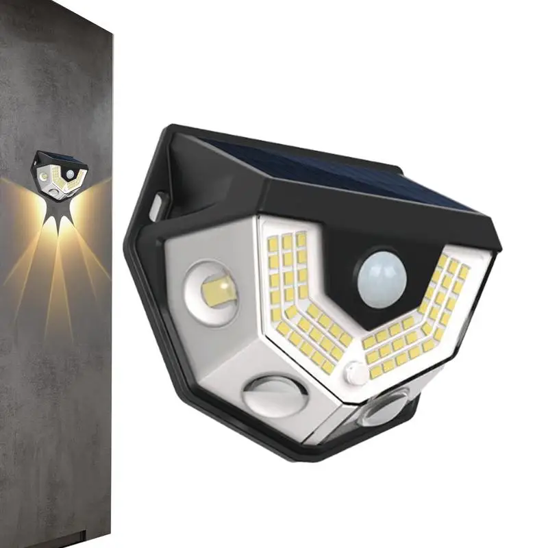 

Solar Wall Light Waterproof Solar Floodlights Body Induction Lighting Garden Decoration For Camping Driveway Walkway Fence Posts