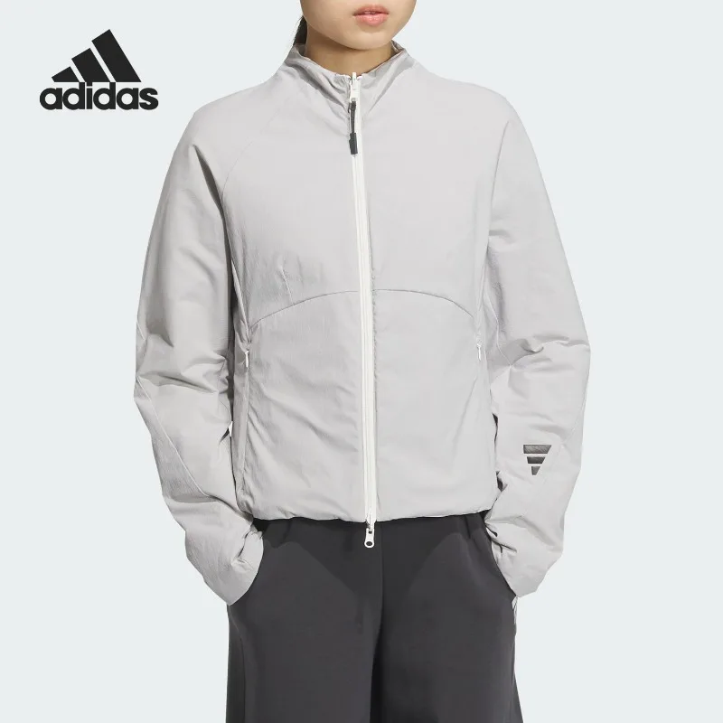 Adidas New Women's Double-sided Warm Sports Slim Cotton Dress JM4248