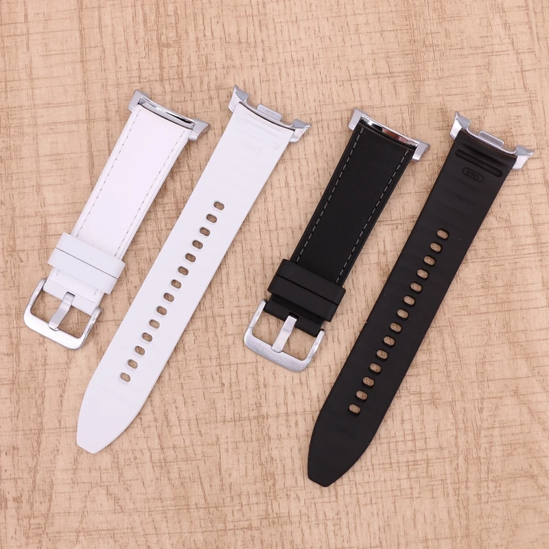 Pasek hybrydowy do Galaxy Watch8 Classic, Galaxy Watch 8 9, miękki pasek do zegarka z PU skóry i gumy, pasek do zegarka Watch 9 Watch 8. — zdjęcie produktu 3