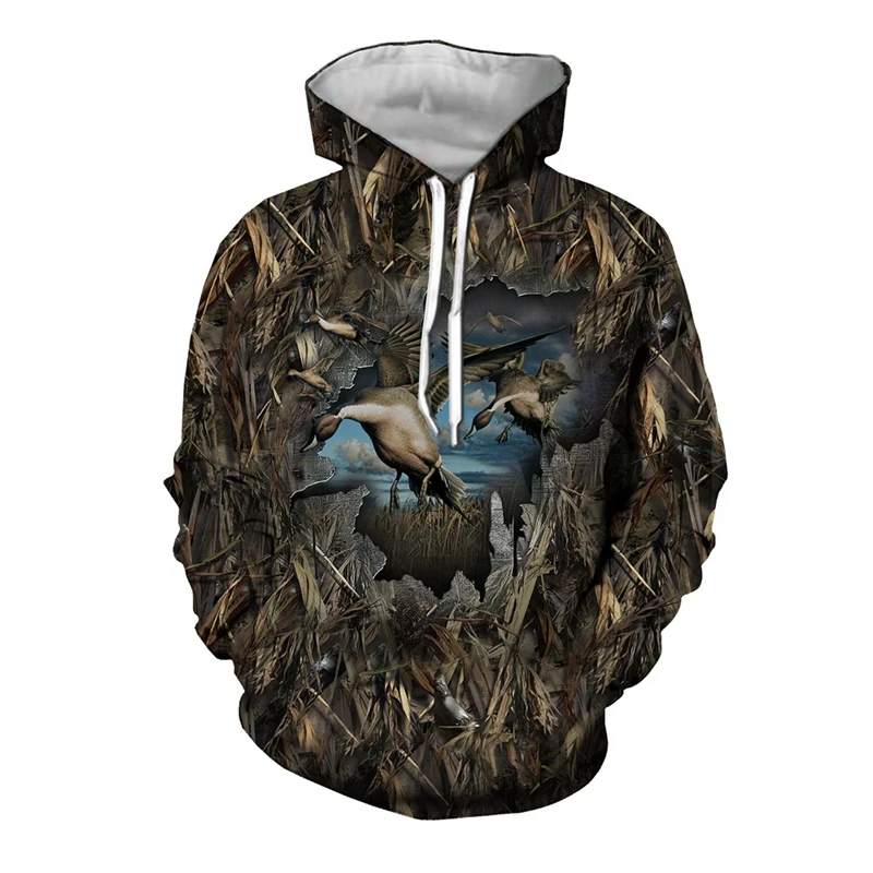 Camouflage Disguise Hoodies Men's Hunting Sweatshirts 3d Printed Hoody Male Casual Graphic Sweatshirts Hooded Fashion Pullovers