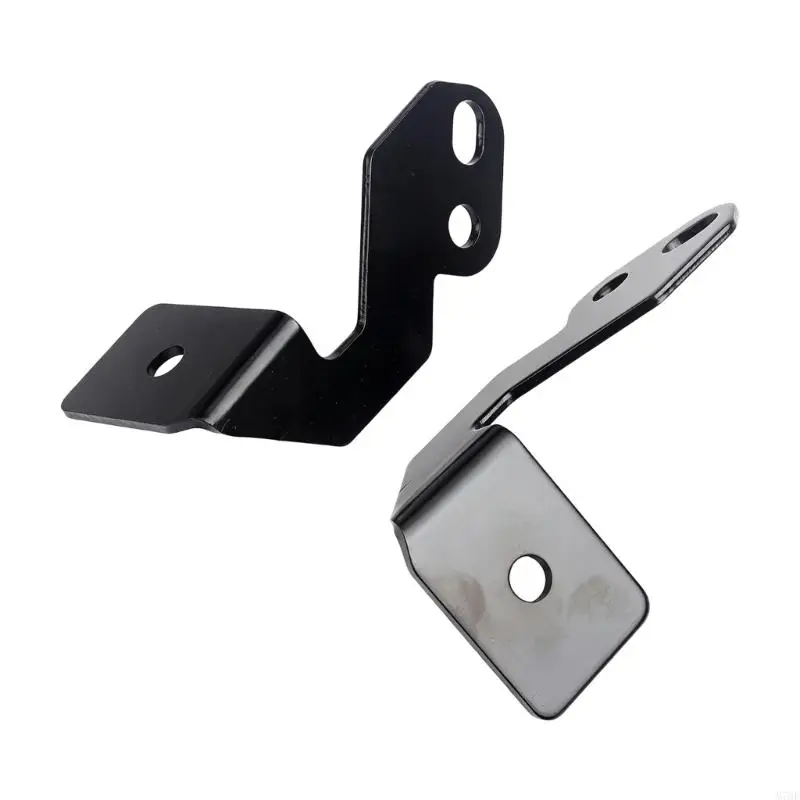 M76E Roll Cage LED Light Mount Brackets, Black Steel UTV Pair for 54 Inch Curved Lamp Bar, Front Side Post Hardware Mount Frame